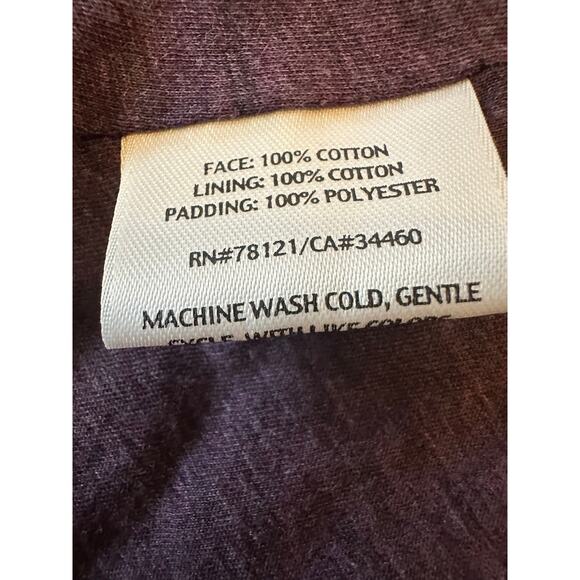 Eileen Fisher Womens Purple Quilted Vest Size 1X Pockets Snaps Fall Lightweight - Picture 6 of 11